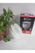 50W E27 T LED AMPUL KRİSTAL KAPAK %100 POWER BEYAZ IŞIK 2 ADET - 1