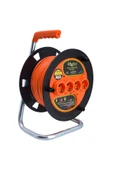 Makaralı Uzatma Kablosu 3*1.5mm² 35 Mt. Turuncu Kablo - 1