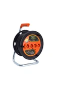 Seyyar Makaralı Uzatma 3*2,5 Mm 20 Mt Termal Sigortalı - 1