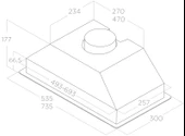 PRF0166823-Elica ERA C BL/A/72 Box Siyah Aspiratör - 2