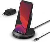Belkin BoostCharge 15W Kablosuz Şarj Standı (Qi Şarj Standı) - Siyah Outlet - 1