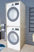 Lavanta Mobilya İmalat Mdf Altun Safir Meşe Çamaşır Makinesi Ve Kurutma Makinesi Dolabı - 1