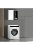 Lavanta Mobilya İmalat Aras Mdf Beyaz Çamaşır Makinası Dolabı - 1