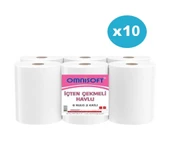 Omnisoft 10 Koli İçten Çekmeli Kağıt Havlu 60 Rulo - 1