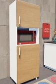 Lavanta Mobilya İmalat İDİL MDF SAFİR MEŞE ÇOK AMAÇLI MUTFAK DOLABI (MİKRODALGA FIRIN DOLABI %100 MDF) - 3