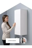 Lavanta Mobilya İmalat AMUR MDF BEYAZ ÇOK AMAÇLI BANYO DOLABI - 1