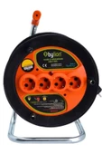 20 Metre 3x1,5mm Kablolu Seyyar Makaralı Işıklı 4'lü Uzatma Kablosu Ttr-cca - 2