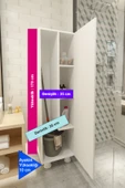 Lavanta Mobilya İmalat Amazon Mdf Beyaz Çok Amaçli Banyo Dolabi - 2