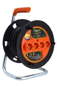 20 Metre 3x1,5mm Kablolu Seyyar Makaralı Işıklı 4'lü Uzatma Kablosu Ttr-cca - 1