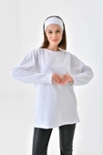 Uzun Kollu Tunik (Bandana Hediyeli) - Beyaz - 2