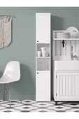 Lavanta Mobilya İmalat POSOF MDF BEYAZ ÇOK AMAÇLI MUTFAK DOLABI (Gıda Dolabı) (1. Sınıf MDF) - 1
