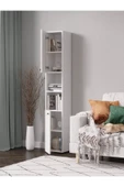 Lavanta Mobilya İmalat POSOF MDF BEYAZ SALON DOLABI - KİTAPLIK - VİTRİN (1. Sınıf MDF) - 3