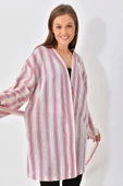 El Dokuması Kimono - Pembe Mavi - 4