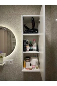 Lavanta Mobilya İmalat AMUR MDF BEYAZ ÇOK AMAÇLI BANYO DOLABI - 5