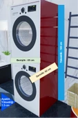 Lavanta Mobilya İmalat HİGH GLOSS ALTUN KIRMIZI ÇAMAŞIR MAKİNASI VE KURUTMA MAKİNASI DOLABI - 2