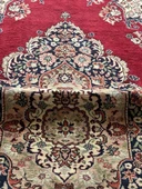 176x299 cm Büyük Boy Kırmızı Renk Halı, Yıkanabilir El Dokuma Nostaljik Halı, Canlı Renkli Şık Ev & Ofis Halısı - 4