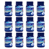 Vivident XYLIT Damla Sakız Aromalı Şekersiz Tatlandırıcılı Draje Sakız 63 g X 12 Adet - 1