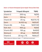 Hasz Labs Iron Bisglicinate & Vitamin B Kompleks 30 Kapsül - 2