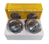 Hella Tip Büyük Kafa Super Ton Nikelajlı Krom Korna Y:400 Hz D:335hz 12v - 3