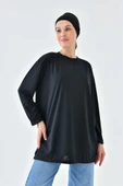 Uzun Kollu Tunik - Siyah (Bandana Hediyeli) - 1
