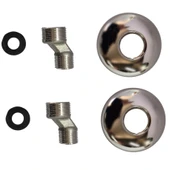 Eksantrik Ayna Takımı Batarya Arkası Bağlantı Dirseği Eğri Nipel Eksantiriği 3/4-1/2 - 2