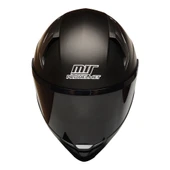 M-910 Mat Siyah Güneş Vizörlü Motosiklet Kaskı (SİYAH CAMLI) thumbnail 1