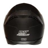 M-910 Mat Siyah Güneş Vizörlü Motosiklet Kaskı (SİYAH CAMLI) thumbnail 2