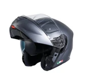 Sway SW 917 DOUBLE VİZOR PINLOCK READY MAT GRİ KASK - 3