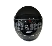 FX-101 Deri Kaplama Siyah Açık Kask thumbnail 4