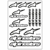 A4 Sticker 078 Tek Paket Çoklu Sticker - Alpinestars - 1