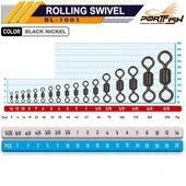 PortFish Rolling Swivel Bilyalı Gross Fırdöndü - 3