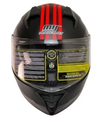 MTS 966 Wx20 Red Çene Açılır Mat Siyah-kırmızı Kask - 3