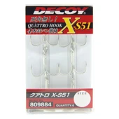 Decoy X-S51 Quatto Treble Dörtlü 6P Olta İğnesi - 1