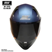 M-910 Mat Blue Güneş Vizörlü Motosiklet Kaskı (SİYAH CAMLI) thumbnail 2