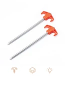 Naturehike Çadır Kazığı 25 cm ( Galvanizli Demir ) (2 Pcs) - 3