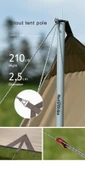 Naturehike Square Glamping 3x5 mt Tarp [Güneş ve Rüzgar Koruma Tentesi] - 8