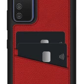 FitCase Samsung Galaxy A02s Kılıf Proda Deri Çift Kartlık Cepli Kapak - 3