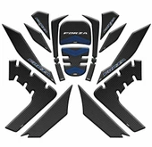 Honda Forza 2018-2020 Mavi-Siyah Tank Pad Set - 1