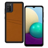 FitCase Samsung Galaxy A02s Kılıf Proda Deri Çift Kartlık Cepli Kapak - 10