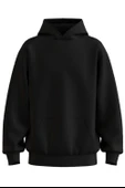 Oversize 'Blınd Monkey' Baskılı Kapşonlu Hoodie Sweatshirt - 2