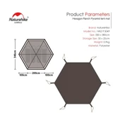Naturehike Hexagon Ranch Piramit Çadır Matı [ Altıgen ] - 3
