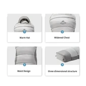 Naturehike Penguin Pamuklu Uyku Tulumu  Broad Cold Brown P400 - 11