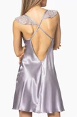 Pierre Cardin Midi Dantel Sabahlık Gecelik Set 4240 Royal - 4