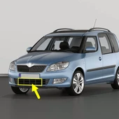 Skoda Roomster 2011-2015 Ön Tampon Izgara Orta Parçası 5J0853677A thumbnail 1