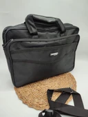 Orta Boy Leptop Bölmeli Güçlü Evrak Çantası - 5