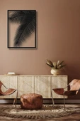 ÇERÇEVELİ PALMİYE DESENLİ METAL DUVAR DEKORU - 1