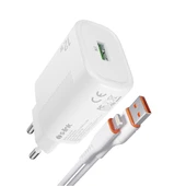 S-link SL-EC40L Lightning Kablolu 5V 2400MA Beyaz Ev Şarj Adaptörü - 1