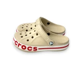 CROCS BAYABAND BEJ KIRMIZI TERLİK - 2