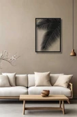 ÇERÇEVELİ PALMİYE DESENLİ METAL DUVAR DEKORU - 2