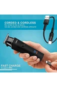 ARWOAN 500min Çalışma Süresi, 2000mAh Lityum Pil, Kablolu ve Kablosuz, Tip-C saç sakal tıraş makinesi thumbnail 4